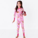 On Game Days We Wear Pink Kid Pajamas - HoneyBug 