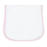 Pink Gingham Burp Cloth - HoneyBug 