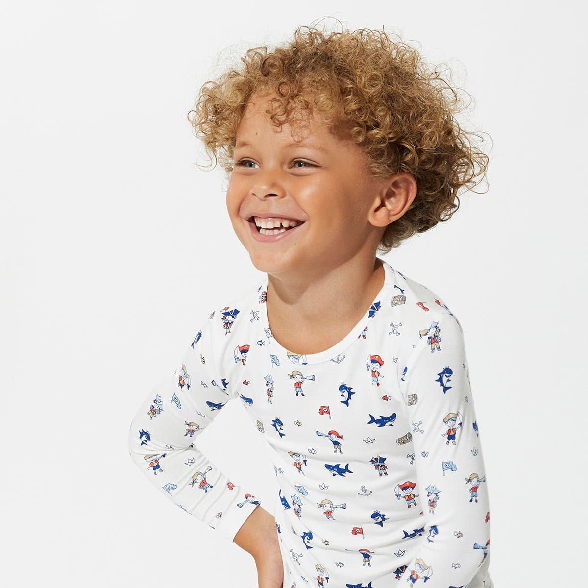 Pirate Bamboo Kids Pajamas - HoneyBug 
