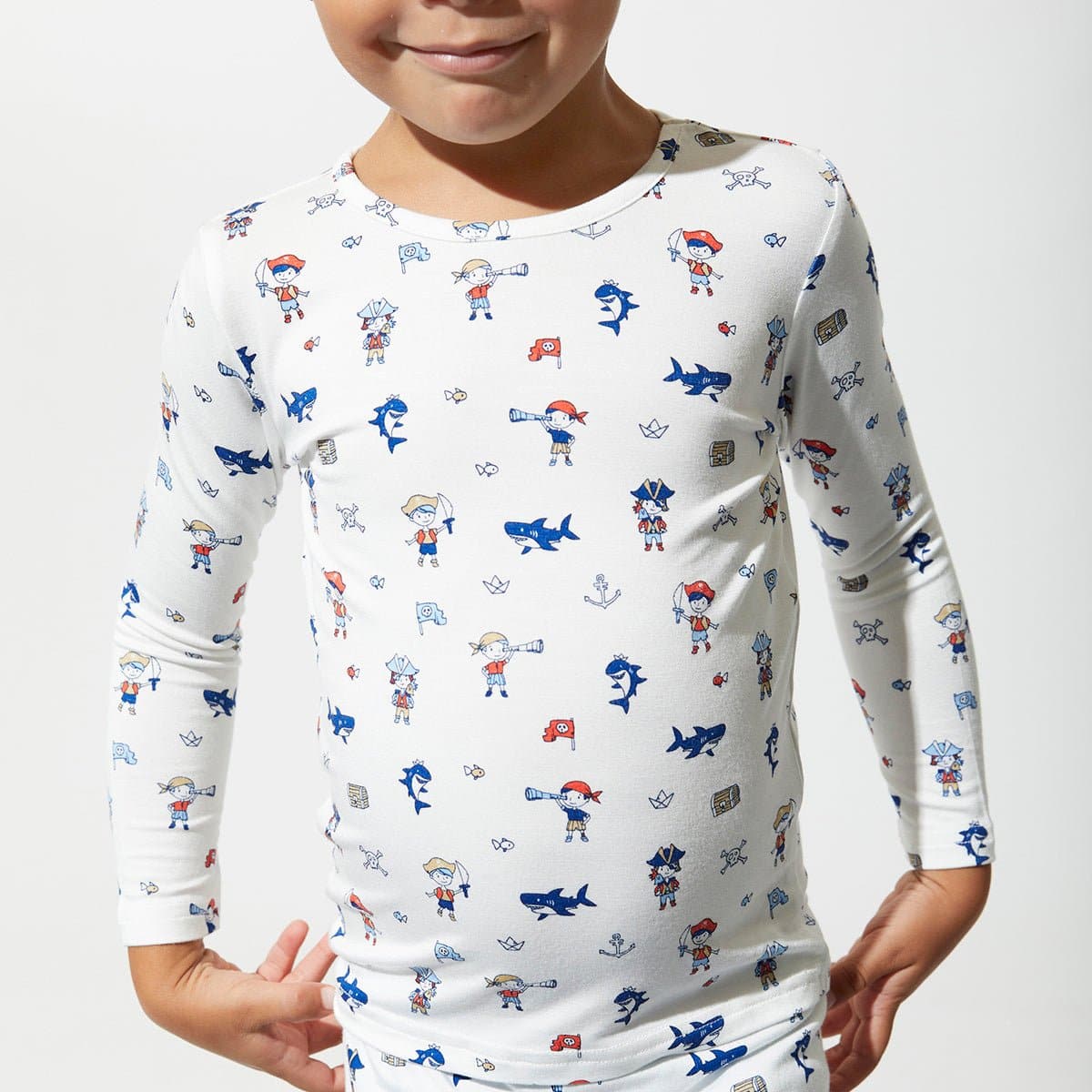 Pirate Bamboo Kids Pajamas - HoneyBug 