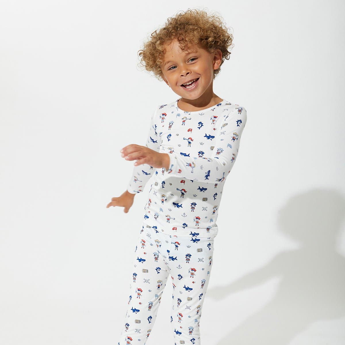 Pirate Bamboo Kids Pajamas - HoneyBug 