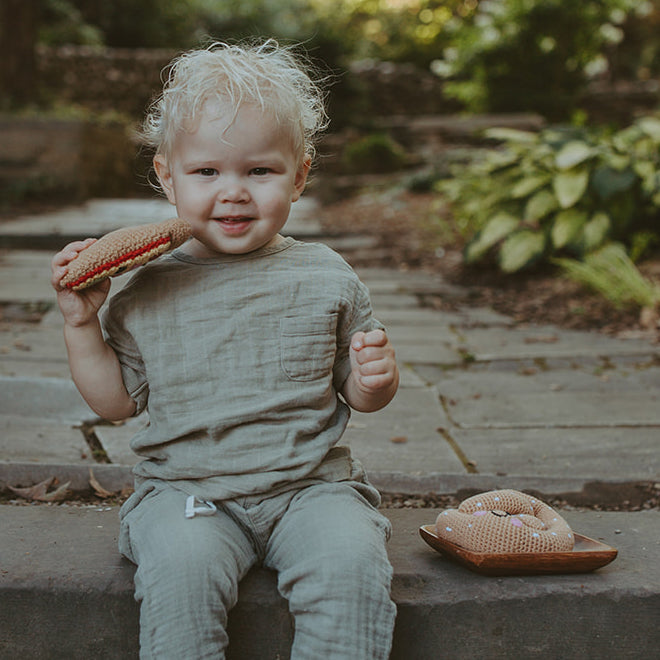 Friendly Plush Toy Pizza - HoneyBug 