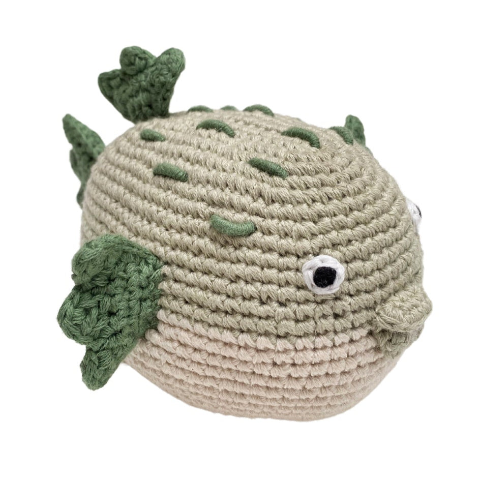 Beach Baby Toy - Puffer Fish Rattle – HoneyBug
