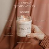 Best Mom Ever! Soy Candle - Clear Jar - 9 oz (Spa Day) - HoneyBug 