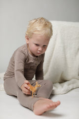 GOLDIE || BABY LONG SLEEVE HENLEY TOP AND BOTTOM SET