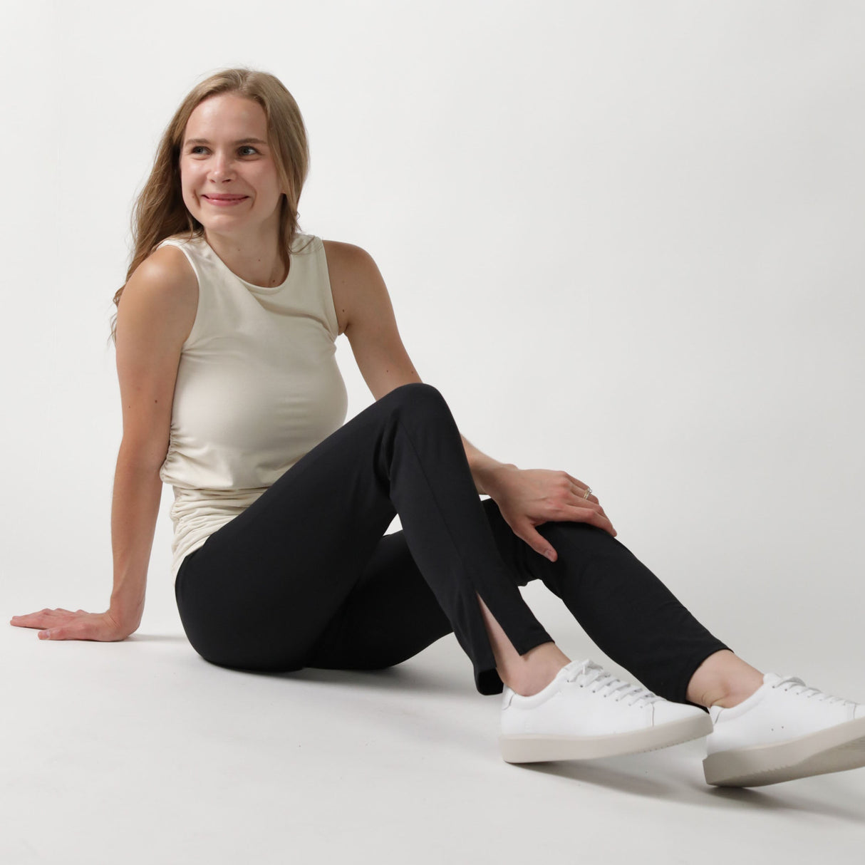 SILEA™ Everyday Style Side Slit Hi-Rise Maternity Legging