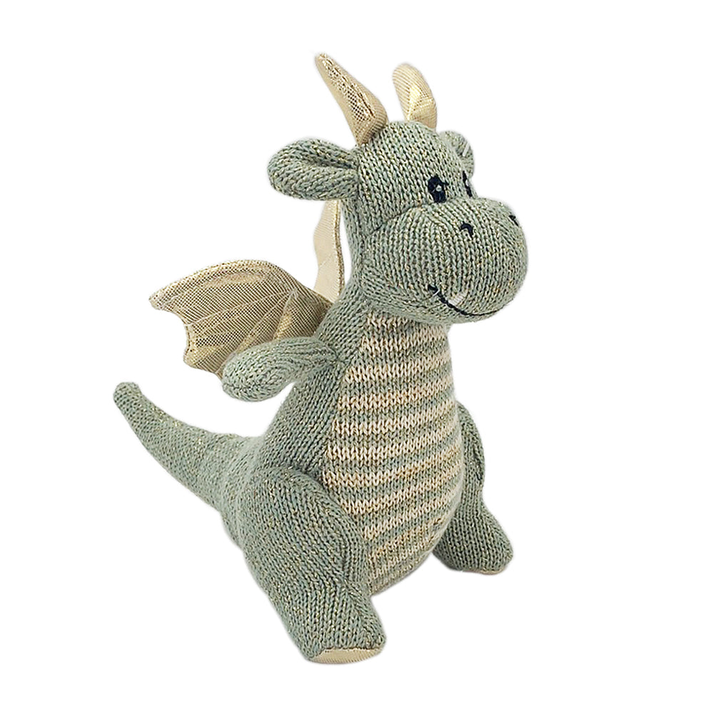 'Dax' Dragon Knit Rattle - HoneyBug 