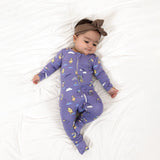 Rainbow Bear Bamboo Convertible Footie - HoneyBug 