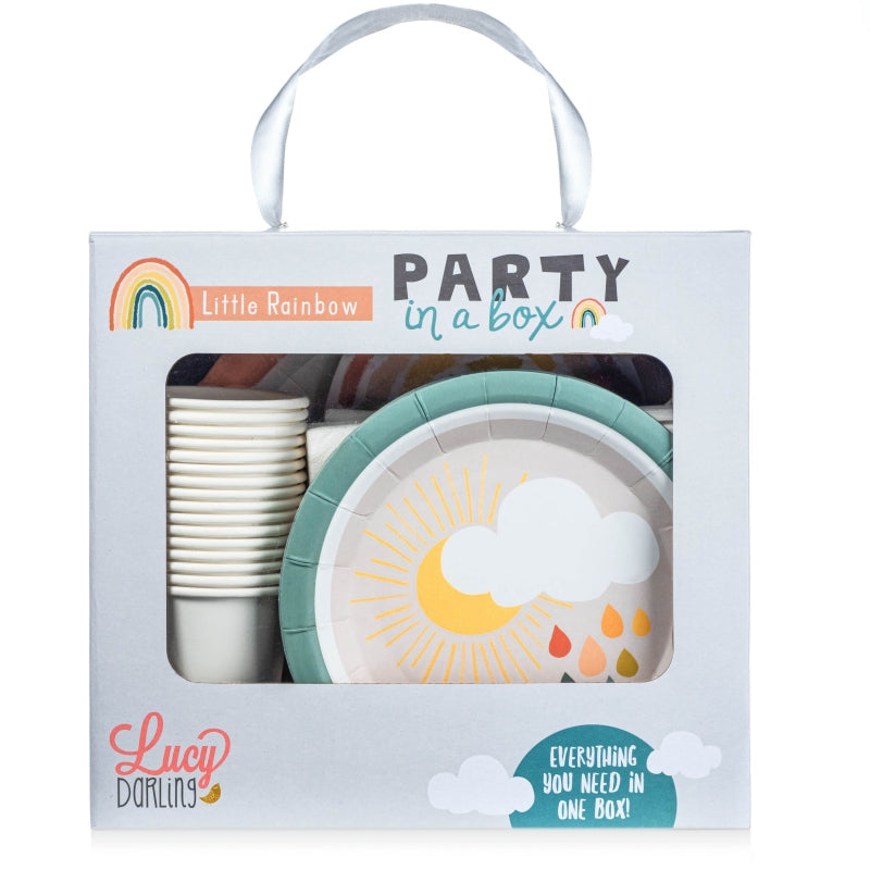 Little Rainbow - Birthday Party Supplies in a Box - HoneyBug 