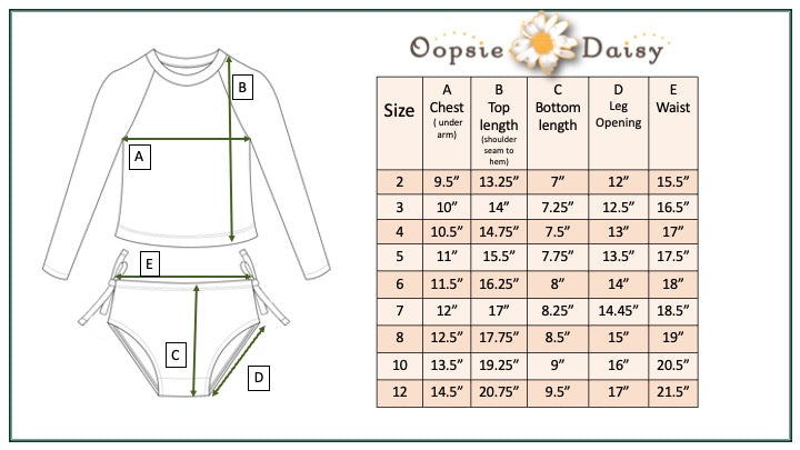 Elsie Pink Blue Abstract Long Sleeve Rash Guard Swimsuit - HoneyBug 