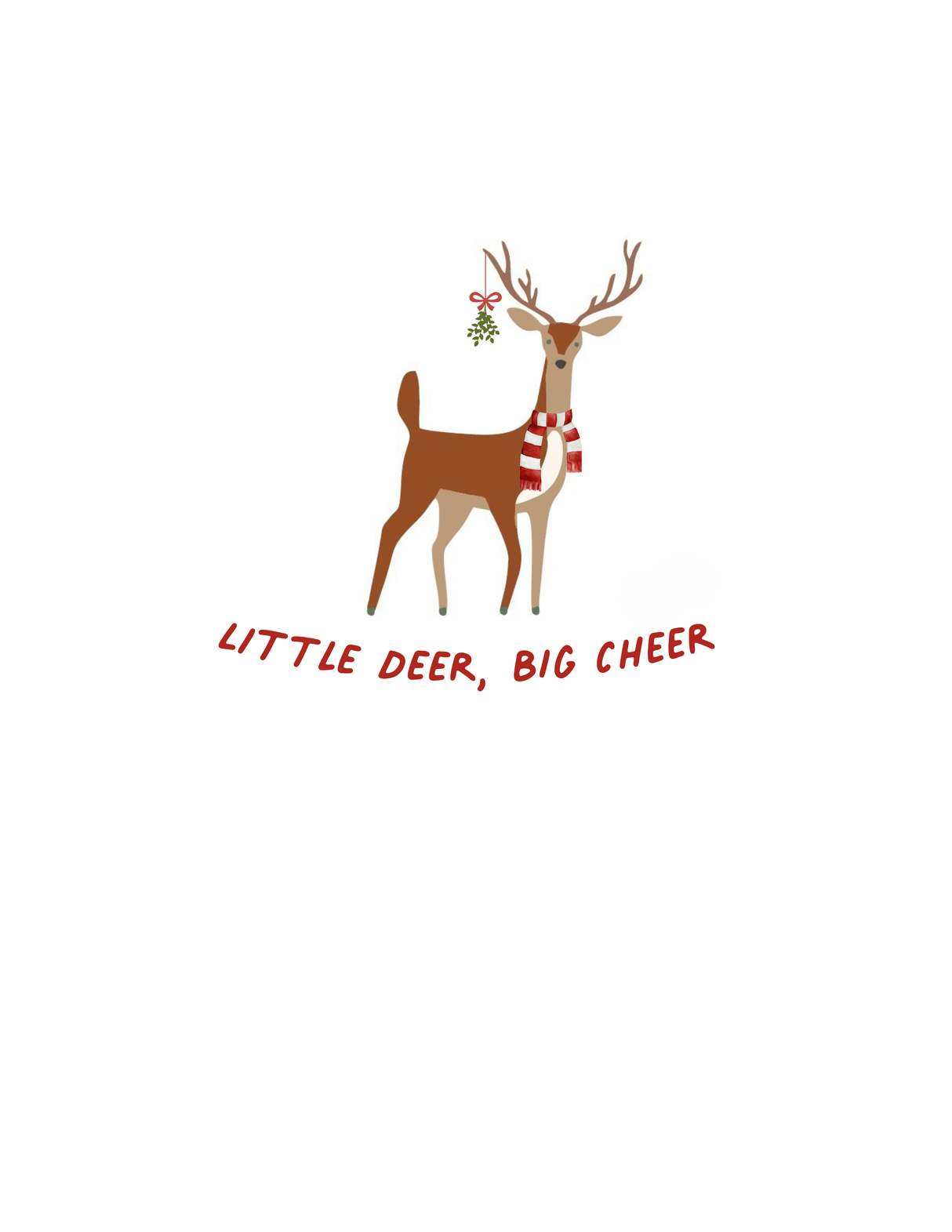 long sleeve graphic bodysuit | little deer big cheer - HoneyBug 