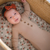Knotted Baby Gown - Sand - HoneyBug 