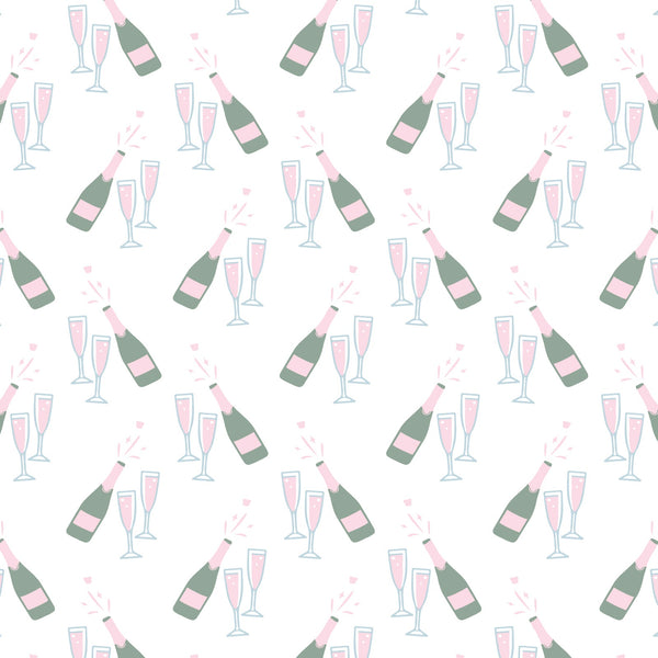 Riley Women's Pima Cotton Pajama Short Set - Cheers to Champagne - HoneyBug 