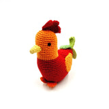 Farm Animal - Red Rooster Rattle - HoneyBug 