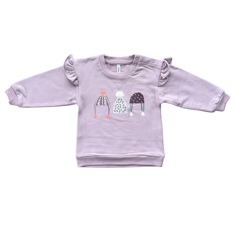 Ruffle Sweatshirt - HoneyBug 