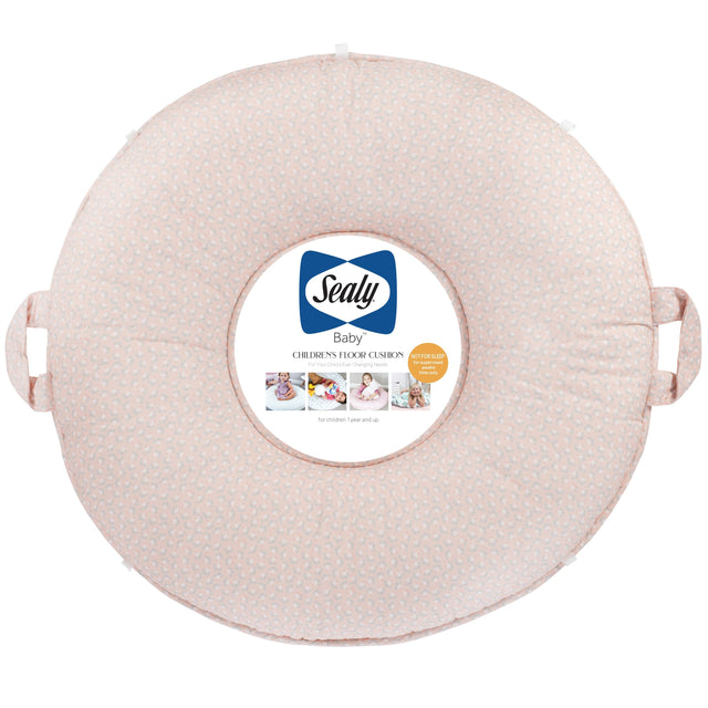 Sealy Children's Floor Cushion - Pink Floral - HoneyBug 