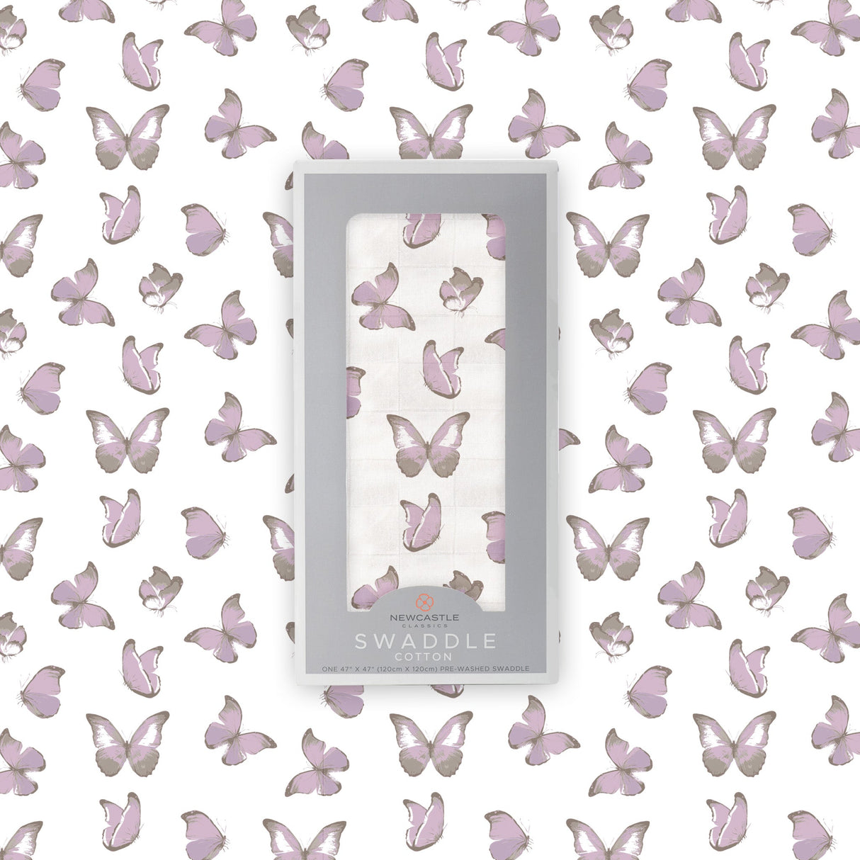 Winsome Butterflies Swaddle - HoneyBug 