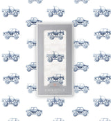 Indigo Monster Trucks Cotton Swaddle - HoneyBug 