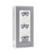 Indigo Monster Trucks Cotton Swaddle - HoneyBug 