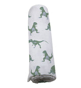 Granite Green Dinosaurs Cotton Swaddle - HoneyBug 