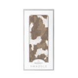 Yellowstone Cowhide Bamboo Swaddle - HoneyBug 