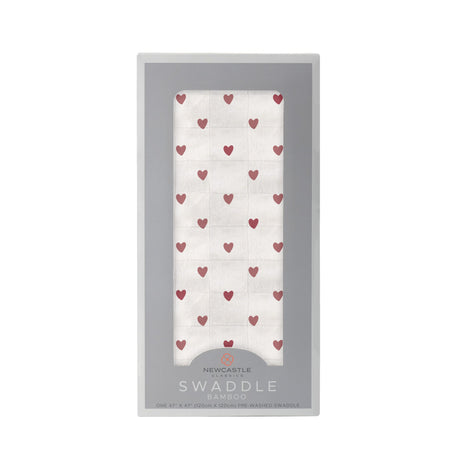 Two Hearts Bamboo Swaddle - HoneyBug 