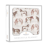 Wild Horses Bamboo Newcastle Blanket