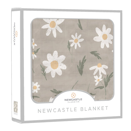 White Daisy Bamboo Newcastle Blanket