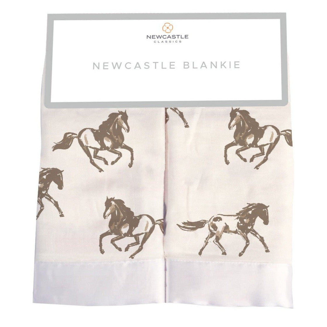 Galloping Horses Newcastle Blankie - HoneyBug 