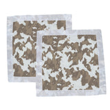 Yellowstone Cowhide Newcastle Blankie - HoneyBug 