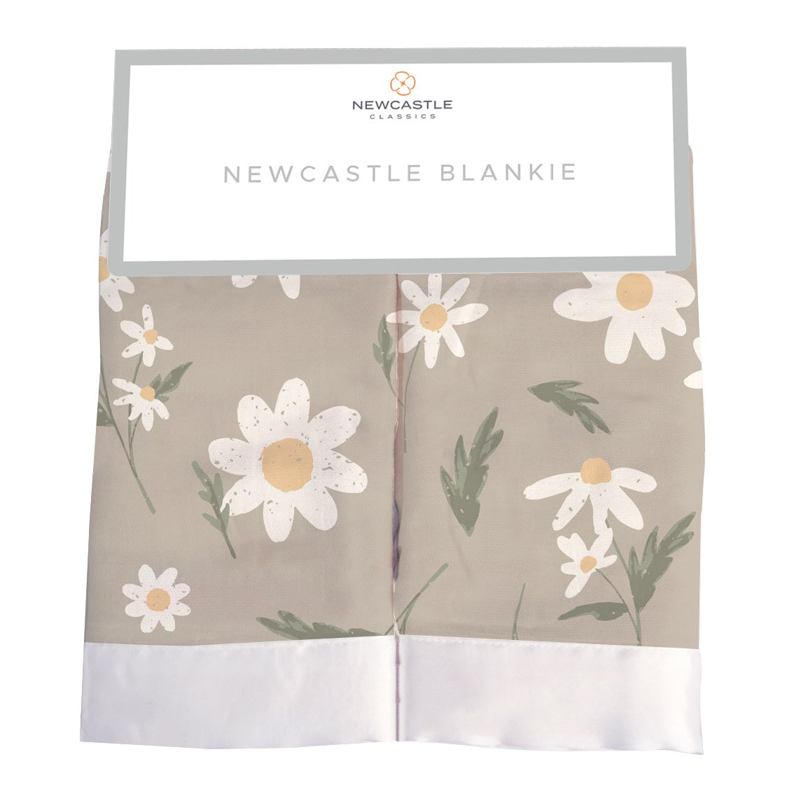 White Daisy Bamboo Newcastle Blankie