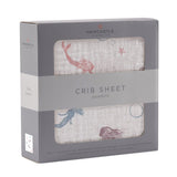 Mermaids Bamboo Muslin Crib Sheet