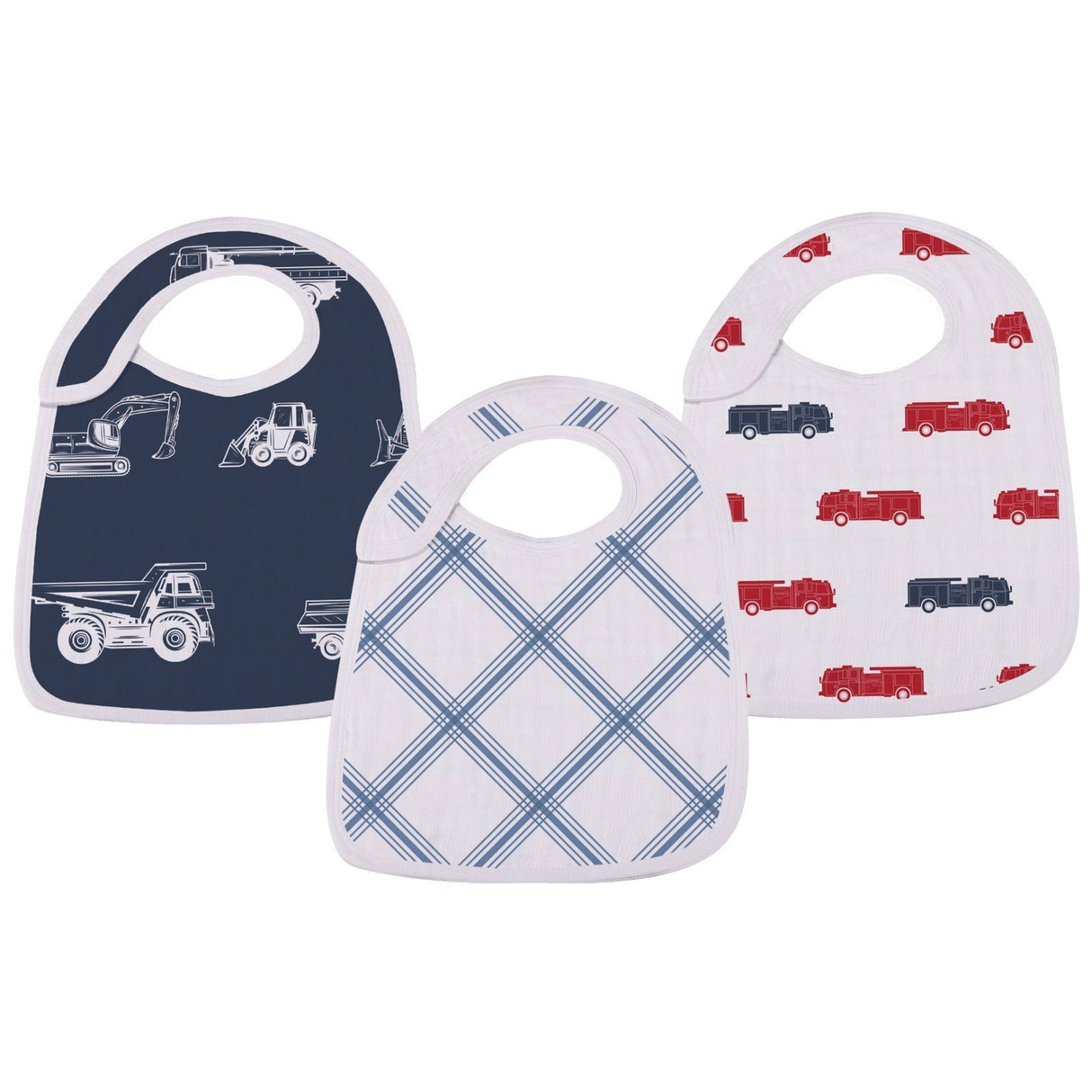 Things That Go Snap Bibs 3PK - HoneyBug 