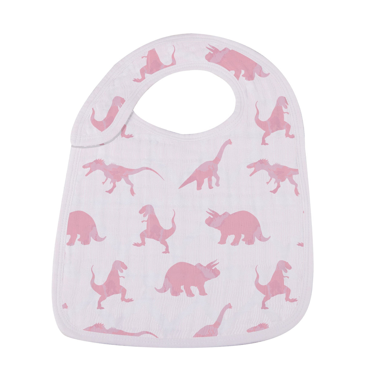 Pretty In Pink Bamboo Snap Bibs 3PK - HoneyBug 