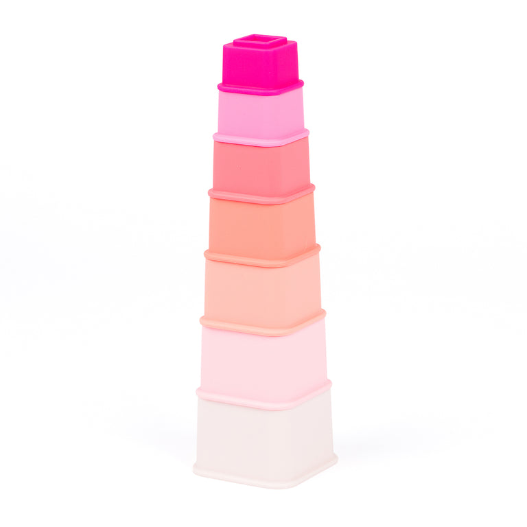 Jeweled Pink Happy Stacks - HoneyBug 