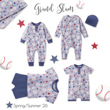 Grand Slam Baseball Bamboo Tee & Cotton Shorts Set