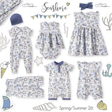 Seashore Stroller Blanket – Soft Bamboo Baby Blanket