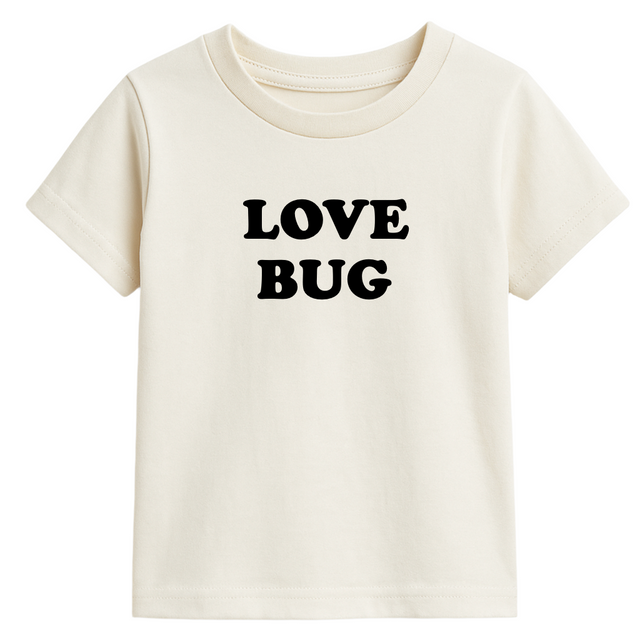 Love Bug Organic Kids Graphic T-Shirt Short Sleeve - HoneyBug 