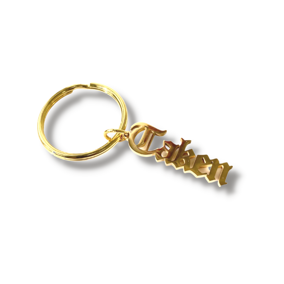 Gothic "Taken" Charm Keychain - HoneyBug 