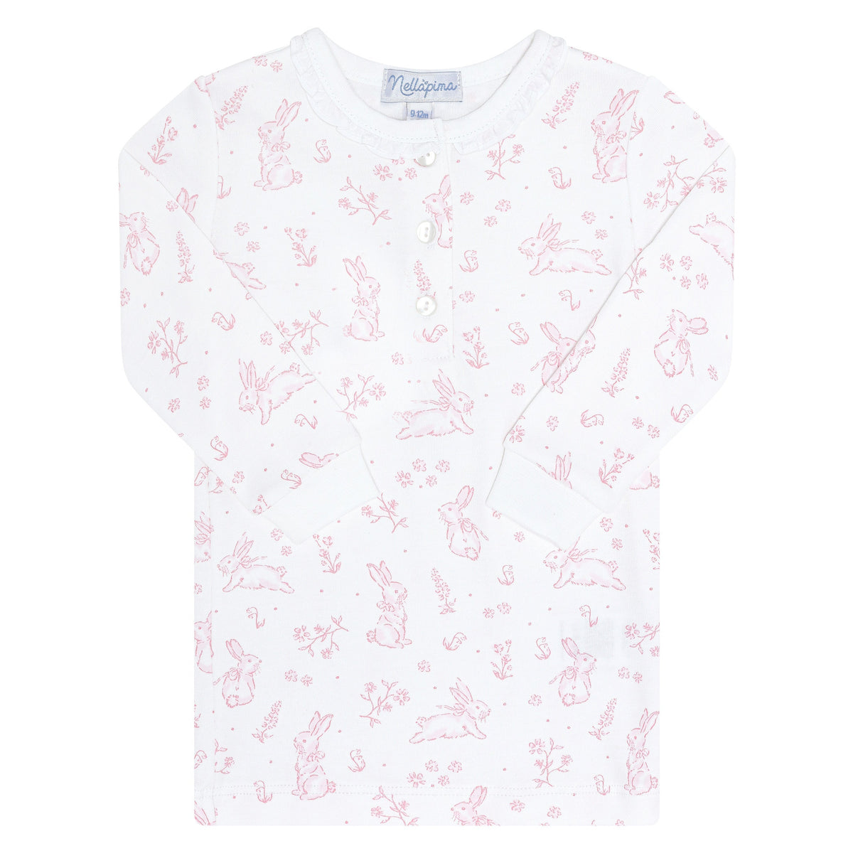 Pink Bunny Toile Pajama