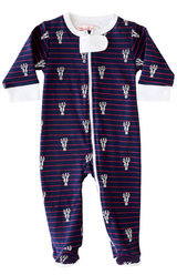 Lobster Stripe Footie - HoneyBug 