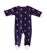 Lobster Stripe Footie - HoneyBug 