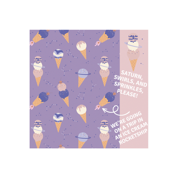 Rash Guard  - Ice Cream Constellation - HoneyBug 