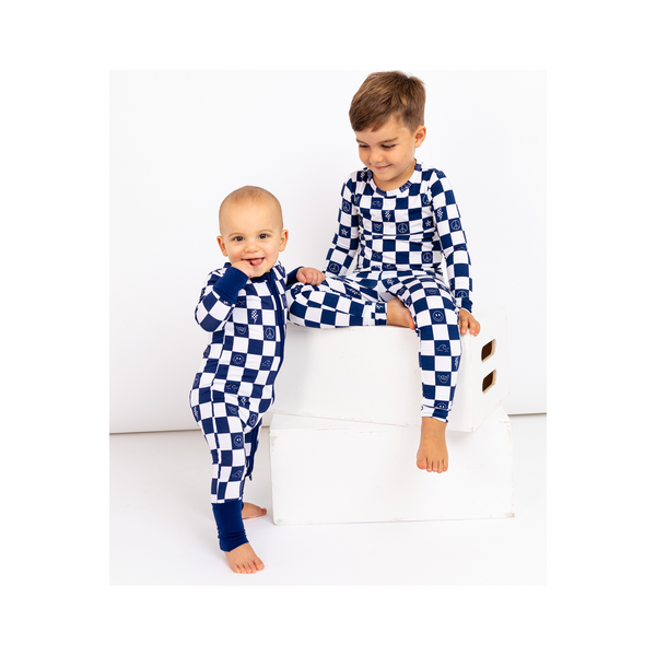 Pajama Set - Check It Out - Blue - HoneyBug 