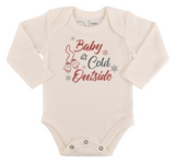 long sleeve graphic bodysuit | baby its cold outside - HoneyBug 