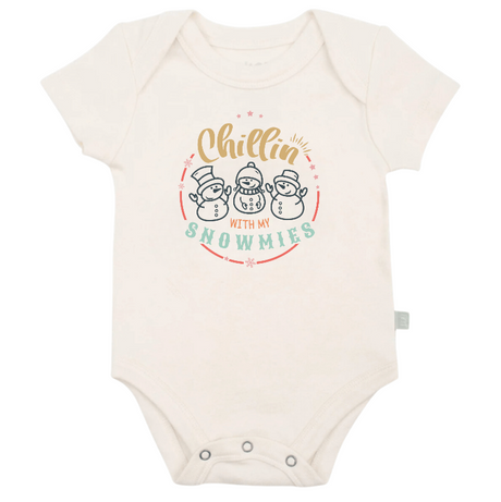graphic bodysuit | chillin with my snowmies - HoneyBug 
