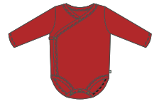 long bodysuit | scarlet red - HoneyBug 