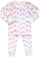 Pink Flamingo Pajama Set - HoneyBug 