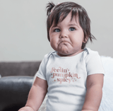 graphic bodysuit | pumpkin spicy - HoneyBug 