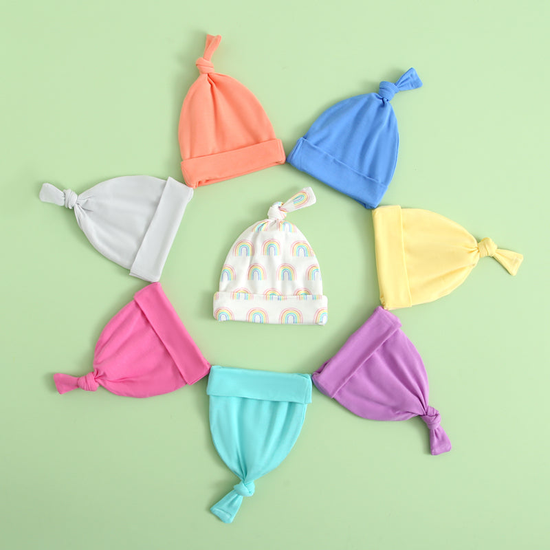 Joyful Coral Baby Beanie Hat - HoneyBug 